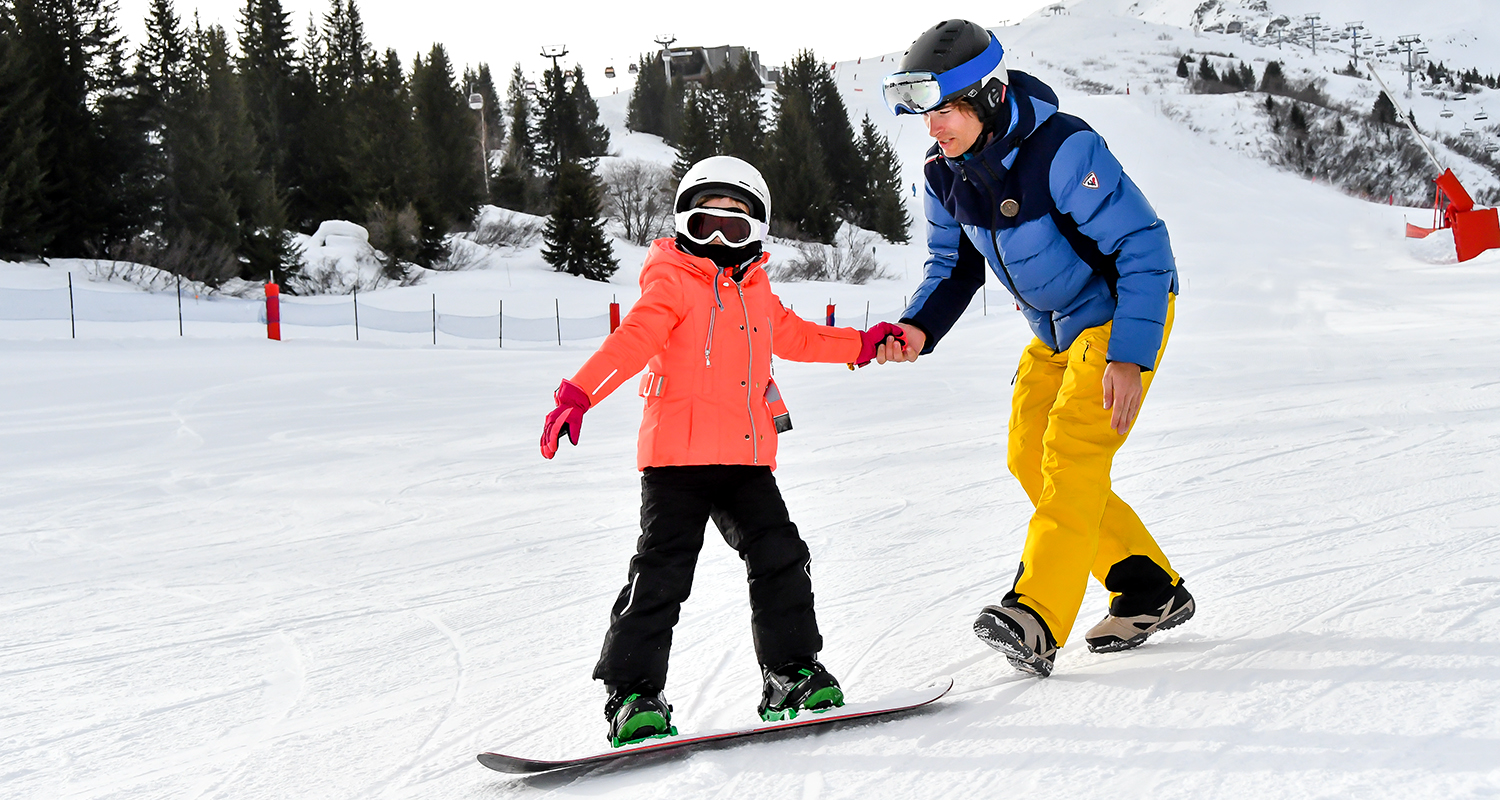 Children snowboard lessons in Megeve - Private Snowboard Instructor