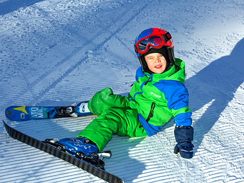 moniteur de ski enfants à megève, cours de ski enfants