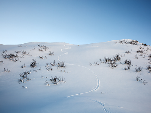 off-piste skiing in megeve with a ski guide